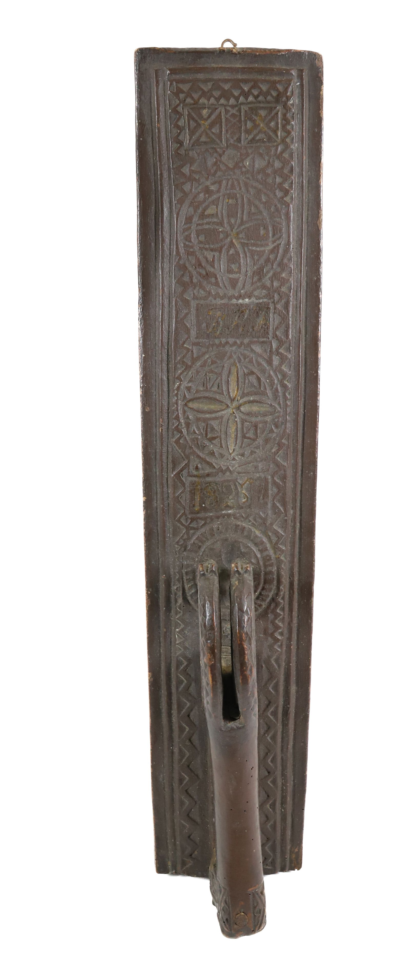 19TH CENTURY CARVED EUROPEAN MANGLE BOARD (1 of 8)