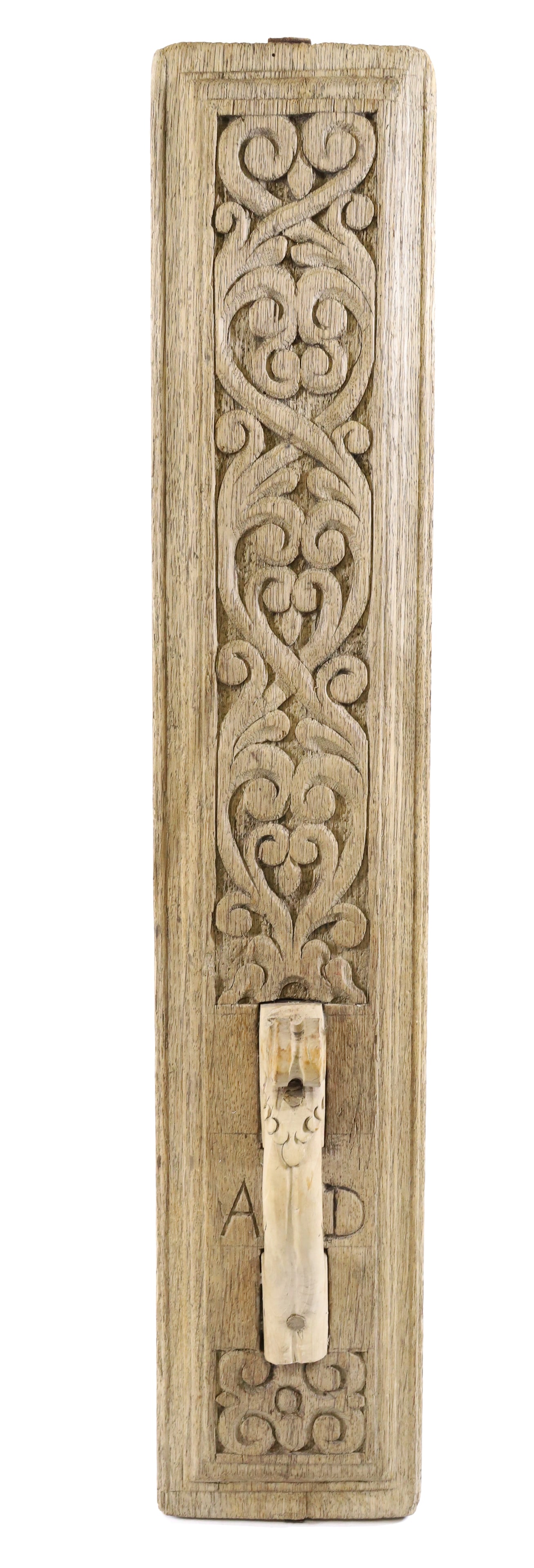 EARLY CARVED EUROPEAN MANGLE BOARD (1 of 6)