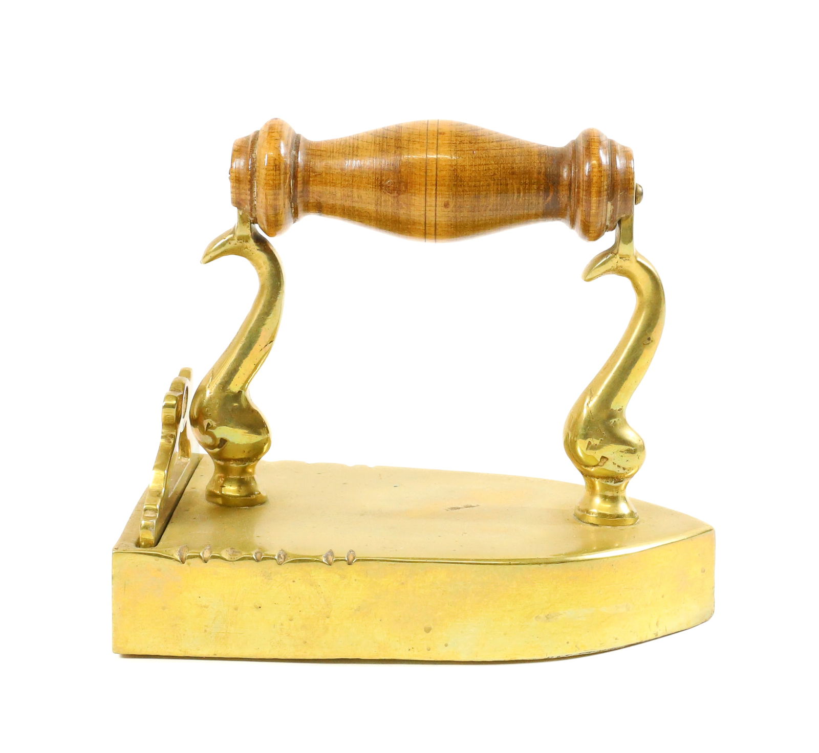 BRASS FLAT IRON WITH SLUG (1 of 4)