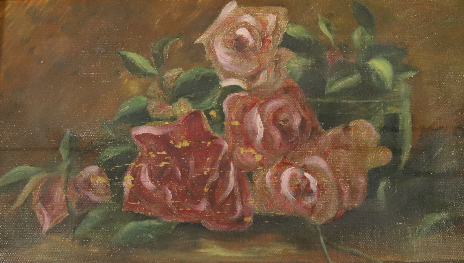 FLORAL STILL-LIFE O/C PAINTING (1 of 4)