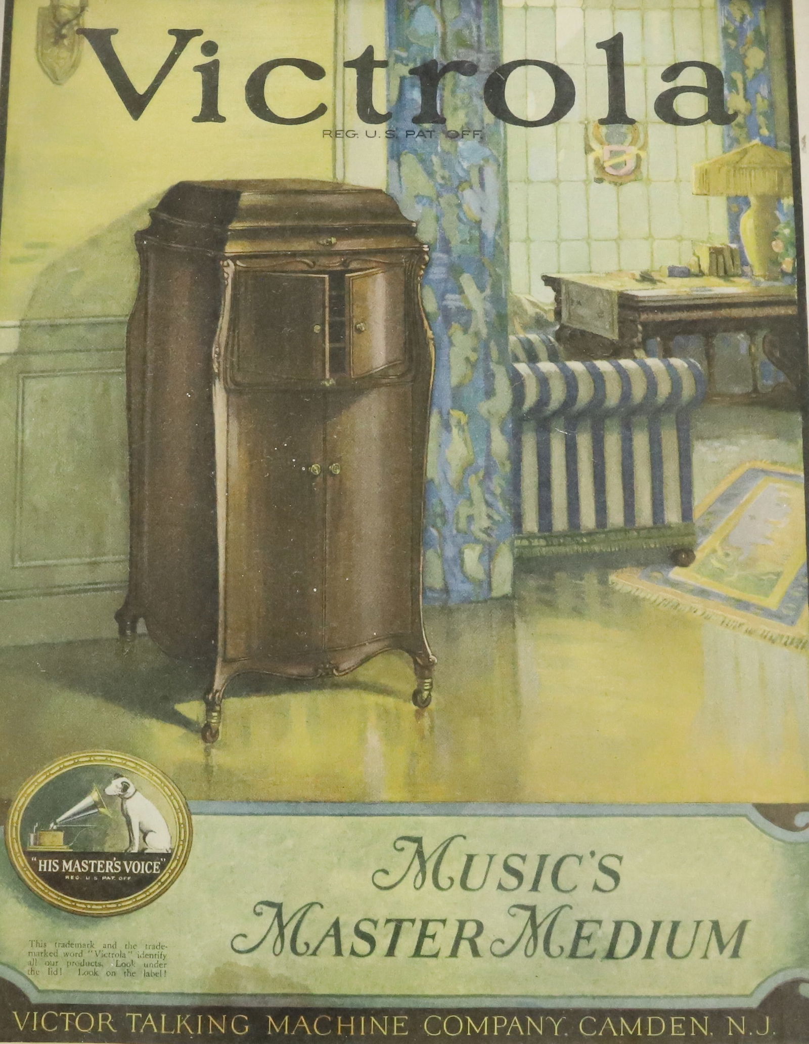 FRAMED "VICTROLA" AD (1 of 3)