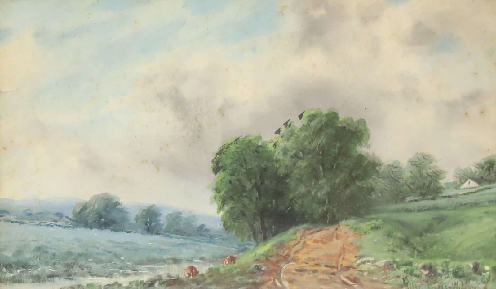 ROBERT BURNS WILSON FRAMED WATERCOLOR (1 of 6)