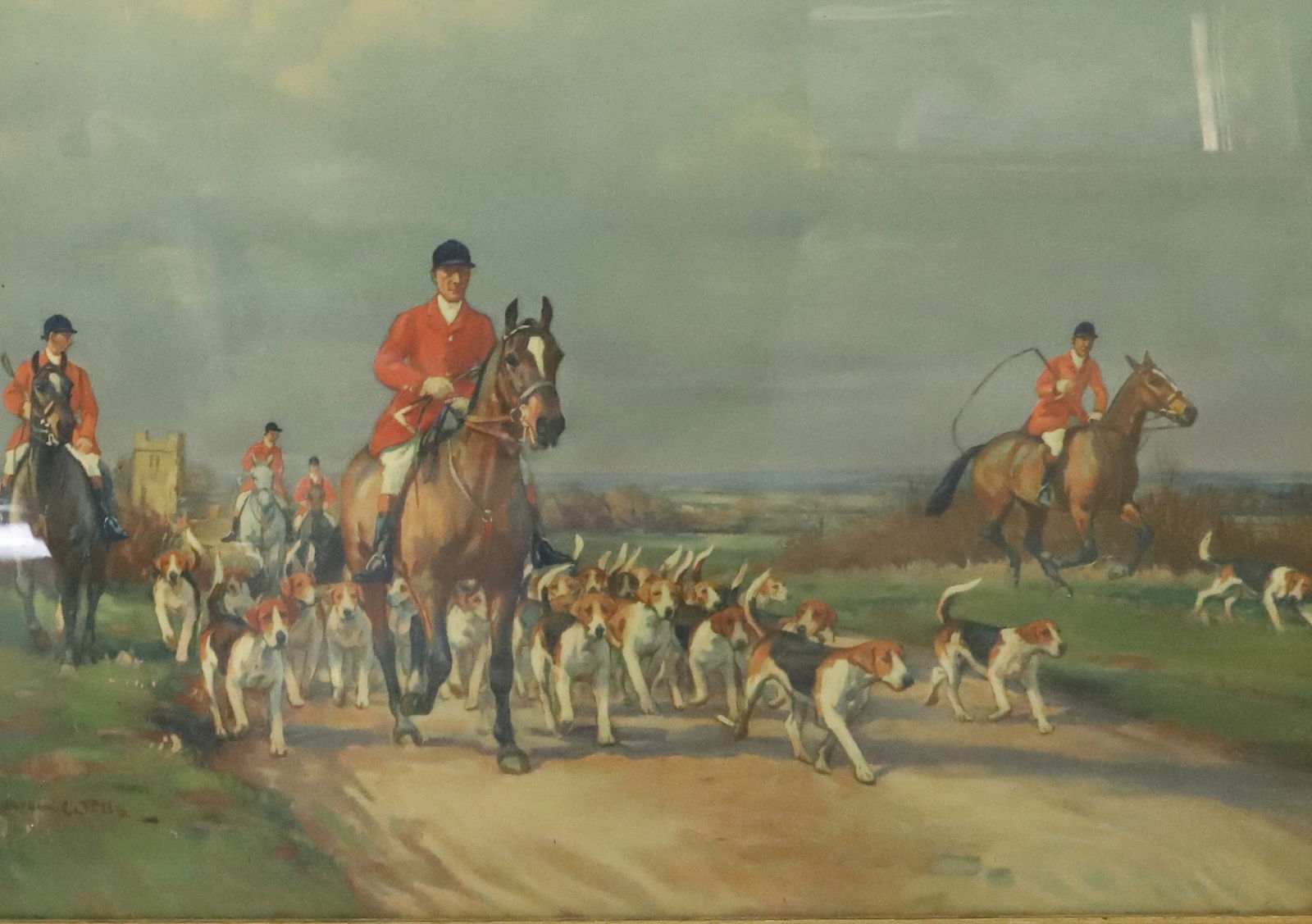 Vintage Fox Hunt Print Auction