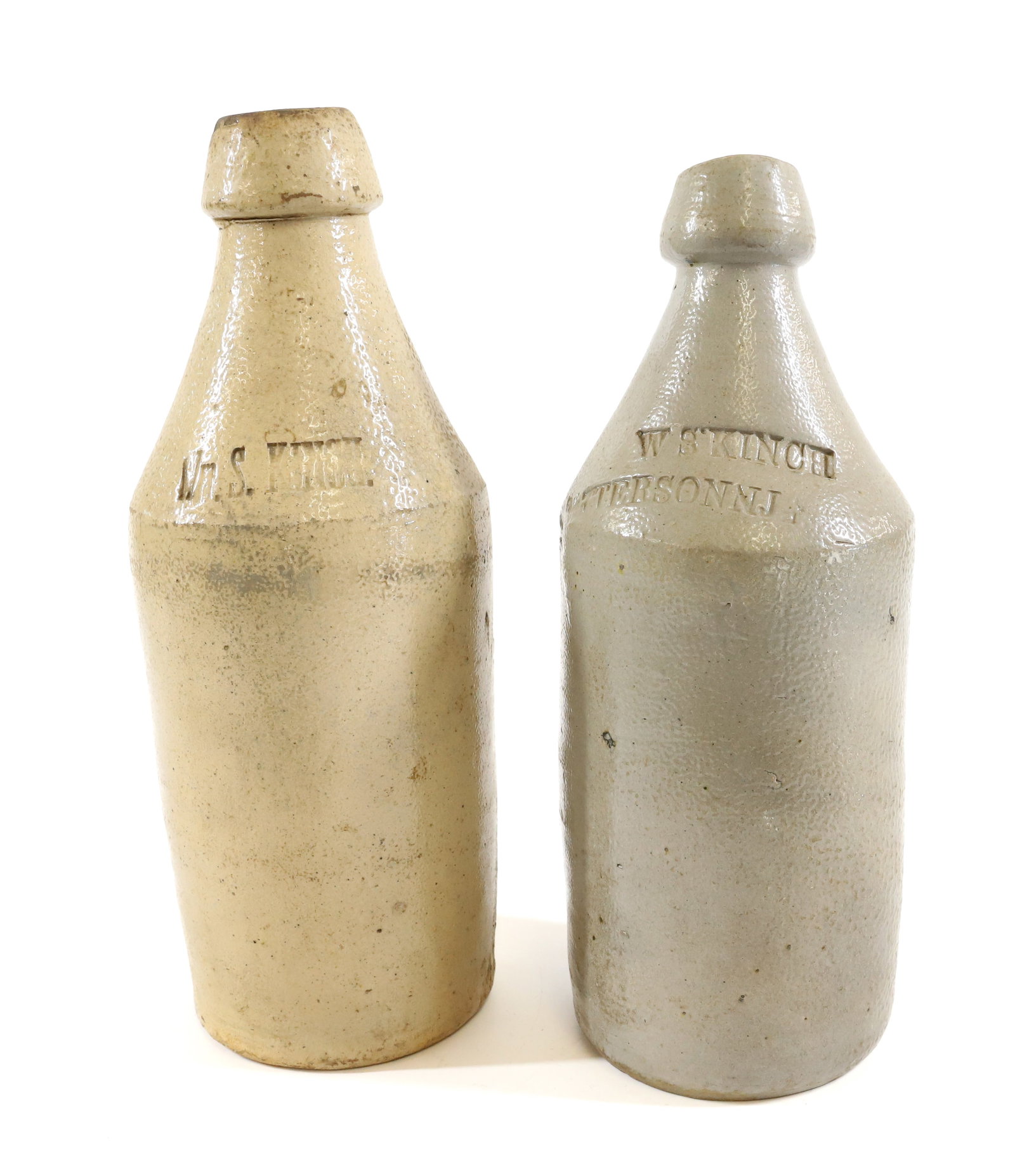 (2) WM. KINCH STONEWARE BOTTLES (1 of 6)