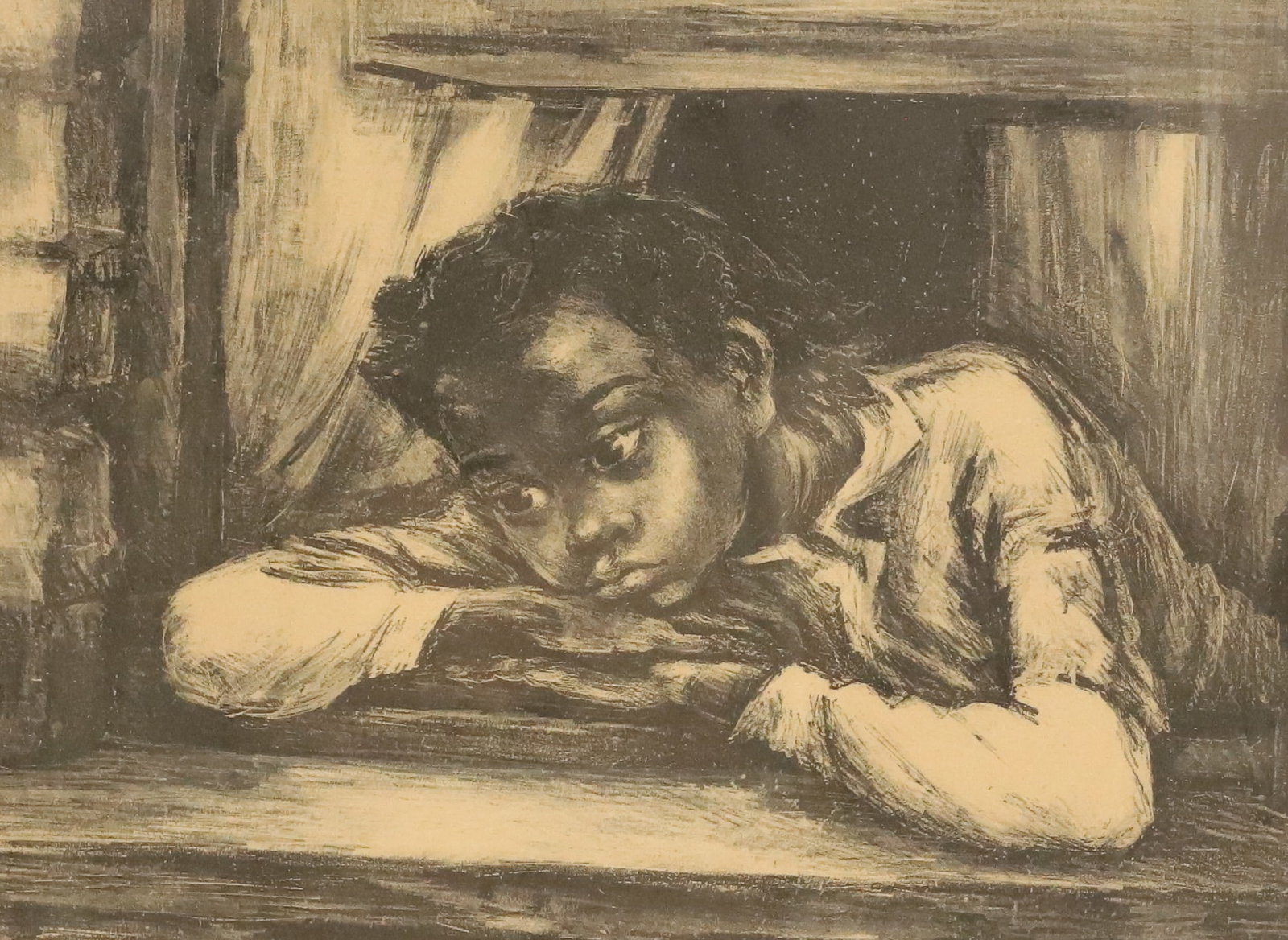 MARION GREENWOOD LITHOGRAPH (1 of 5)