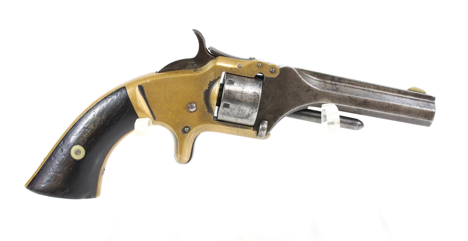 SMITH AND WESSON POCKET REVOLVER: .22 CAL RF, SERIAL# 112XX, 3 1/8" BARREL - NO. 1 SECOND ISSUE REVOLVER - THIS GUN DOES NOT REQUIRE REGISTRATION UPDATED 2024 TERMS FOR PURCHASING AND SHIPPING OF AUCTION ITEMS. PLEASE READ CAREFULLY B