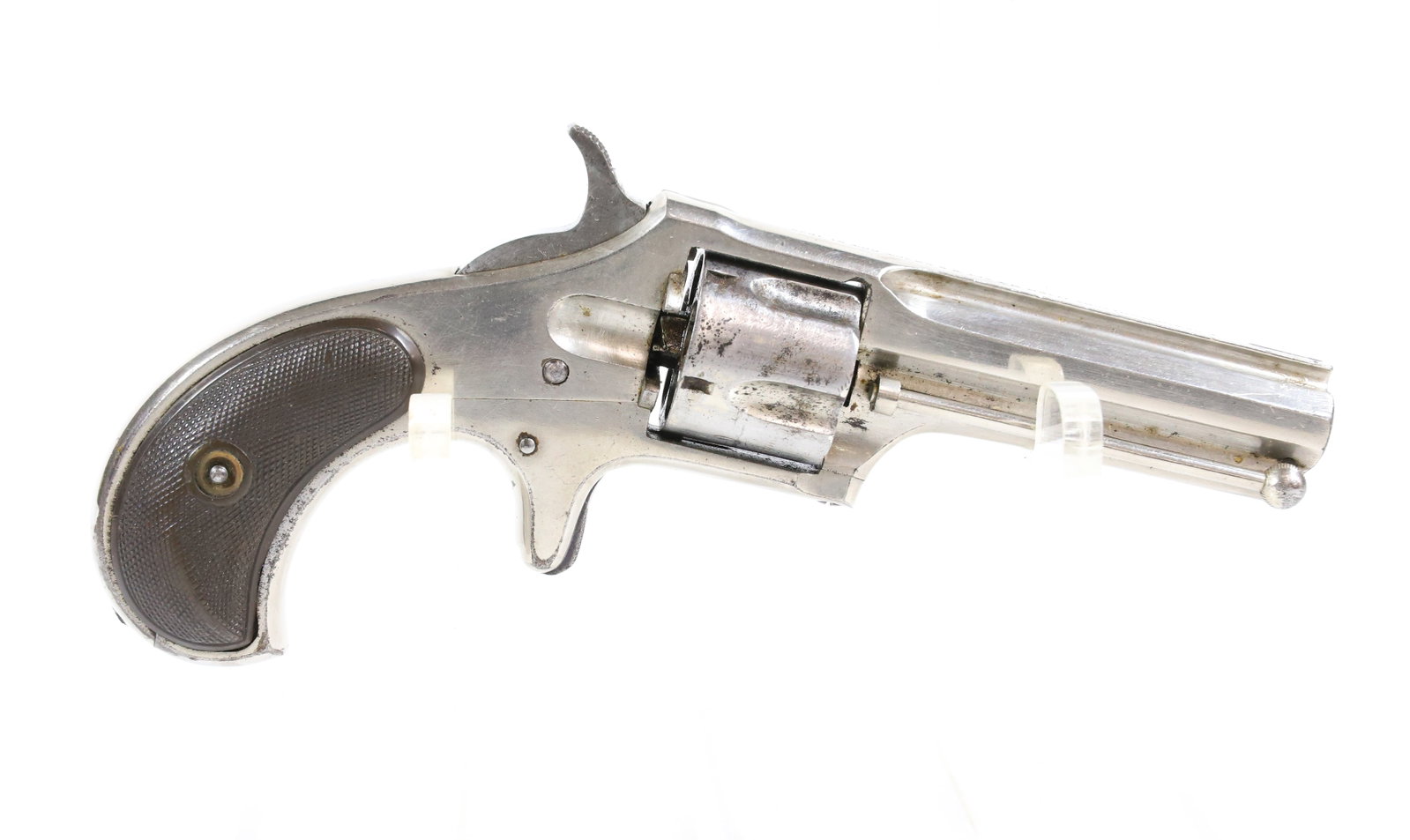 REMINGTON SMOOT NO. 1 REVOLVER: .30 CAL RF, SERIAL# N/V, 2 3/4" BARREL - THIS GUN DOES NOT REQUIRE REGISTRATION UPDATED 2024 TERMS FOR PURCHASING AND SHIPPING OF AUCTION ITEMS. PLEASE READ CAREFULLY BEFORE BIDDING. ALL PAYMENTS MUST