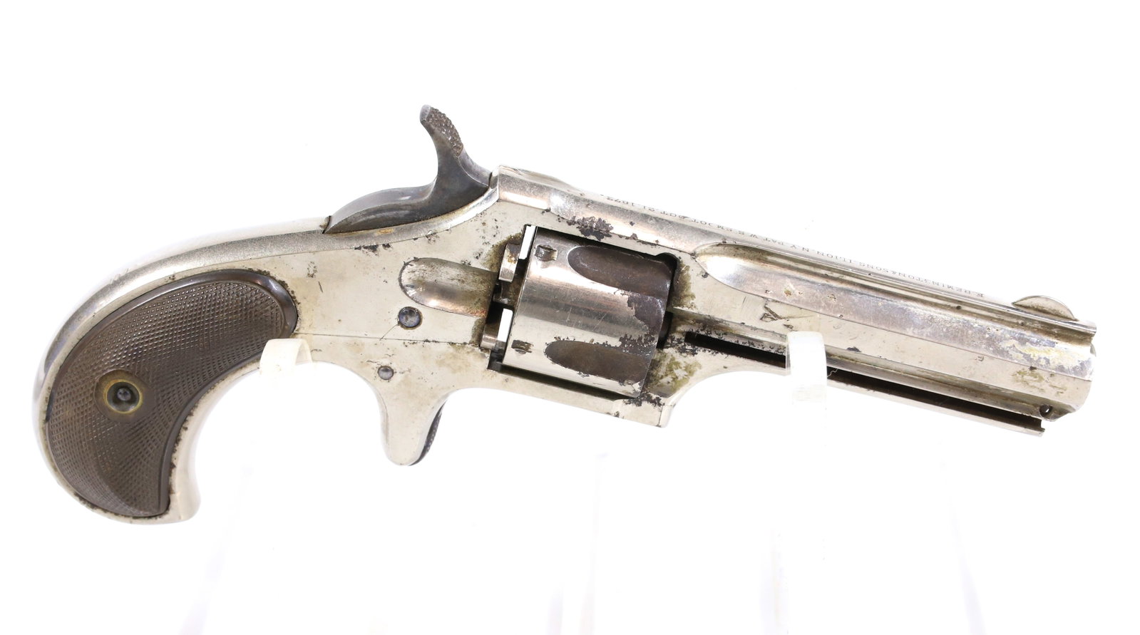 REMINGTON SMOOT NO. 1 REVOLVER: 30 CAL, SERIAL# N/V, 2 3/4" BARREL - THIS GUN DOES NOT REQUIRE REGISTRATION UPDATED 2024 TERMS FOR PURCHASING AND SHIPPING OF AUCTION ITEMS. PLEASE READ CAREFULLY BEFORE BIDDING. ALL PAYMENTS MUST BE 