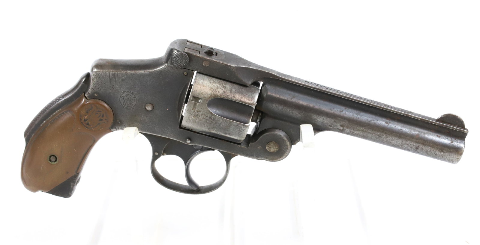 SMITH AND WESSON SAFETY DA REVOLVER: .38 CAL, SERIAL# 171XXX, 4" BARREL - THIS GUN DOES NOT REQUIRE REGISTRATION UPDATED 2024 TERMS FOR PURCHASING AND SHIPPING OF AUCTION ITEMS. PLEASE READ CAREFULLY BEFORE BIDDING. ALL PAYMENTS MUST BE 