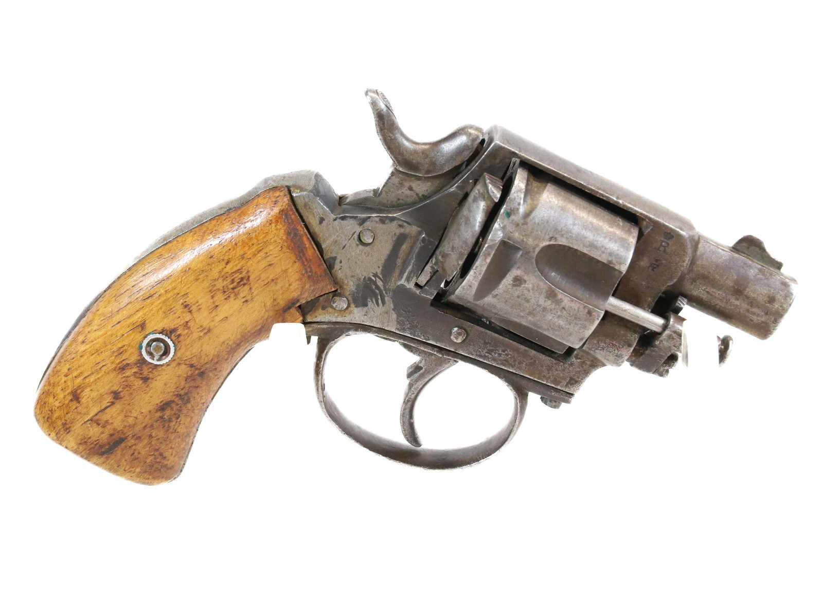 EARLY PINFIRE REVOLVER: 36 CAL, SERIAL# NA - 1 1/4" BARREL - THIS REVOLVER DOES NOT REQUIRE REGISTRATION UPDATED 2024 TERMS FOR PURCHASING AND SHIPPING OF AUCTION ITEMS. PLEASE READ CAREFULLY BEFORE BIDDING. ALL PAYMENTS MUS