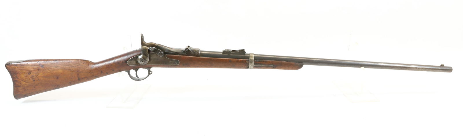 U.S. SPRINGFIELD TRAPDOOR MUSKET, MODEL 1878: 45-70, SERIAL# 59618, 49" OVERALL LENGTH - THIS GUN IS AN ANTIQUE AND DOES NOT REQUIRE REGISTRATION UPDATED 2024 TERMS FOR PURCHASING AND SHIPPING OF AUCTION ITEMS. PLEASE READ CAREFULLY BEFORE BIDDIN