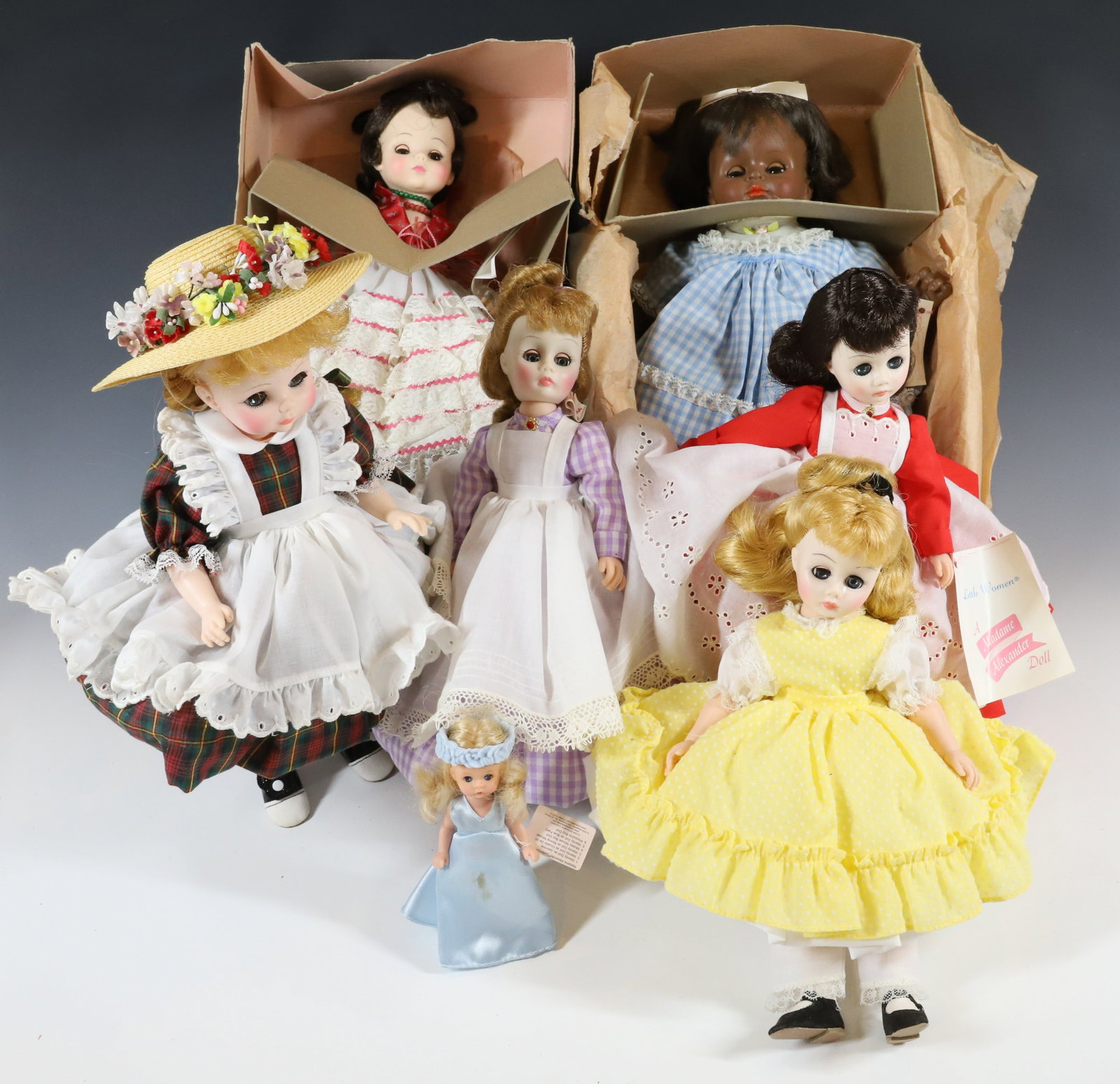VINTAGE DOLLS: LOT OF DOLLS, MADAME ALEXANDER AND OTHER DOLLS PLEASE READ CAREFULLY - Terms for Purchasing and Shipping of Auction Items. Please read carefully before bidding. All payments for purchases will be made