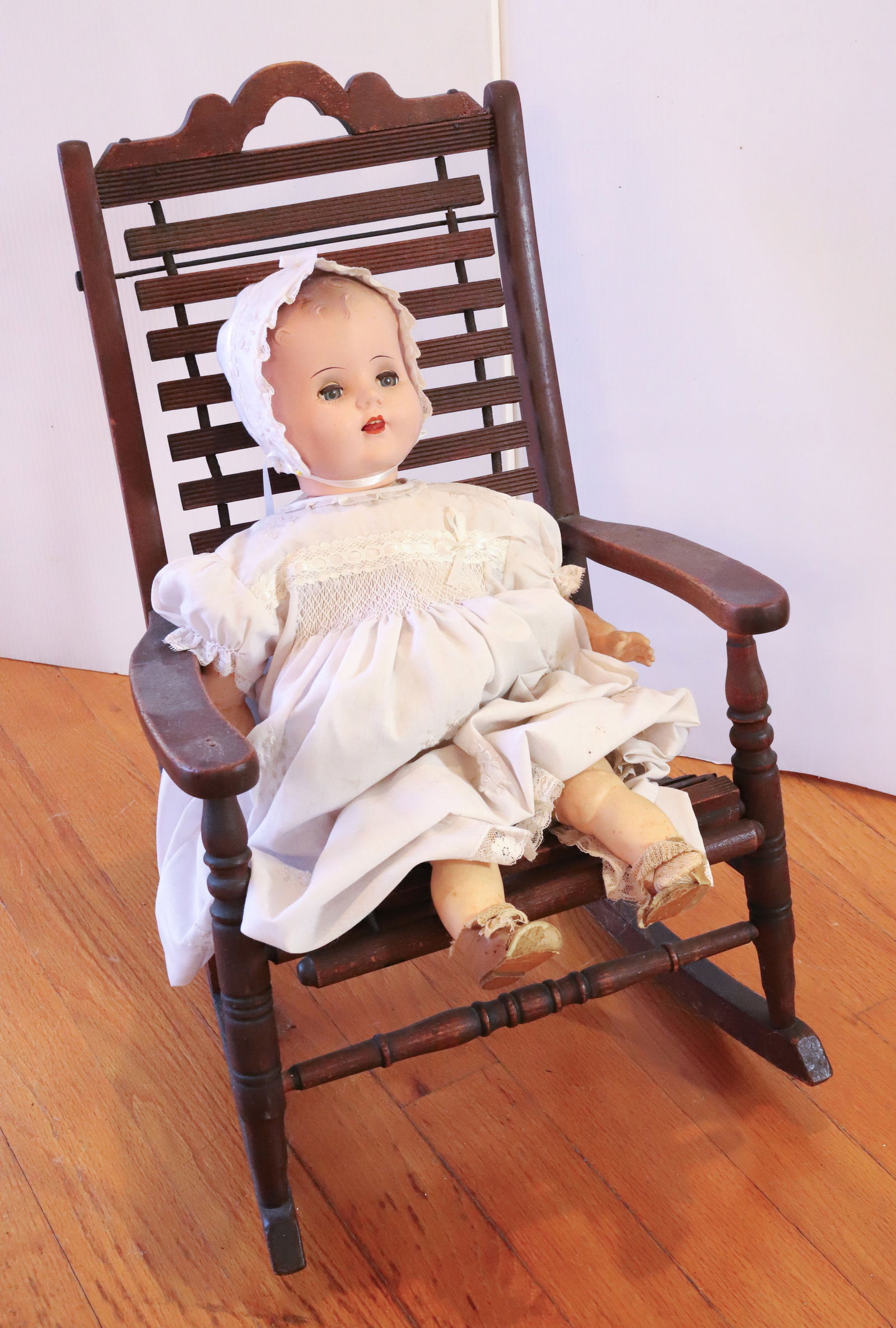 VINTAGE DOLL AND ROCKER (1 of 5)