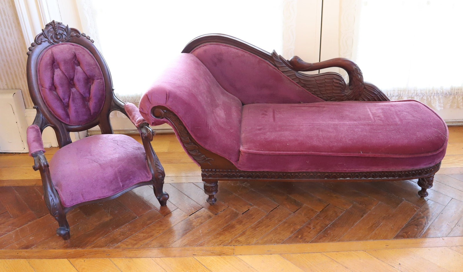 DOLL FURNITURE: FAINTING SOFA AND CHAIR PLEASE READ CAREFULLY - Terms for Purchasing and Shipping of Auction Items. Please read carefully before bidding. All payments for purchases will be made through LiveAuctioneer