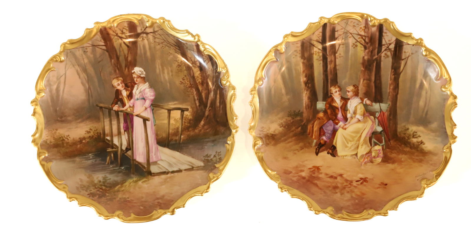 (2) LIMOGES WALL PLATES (1 of 5)