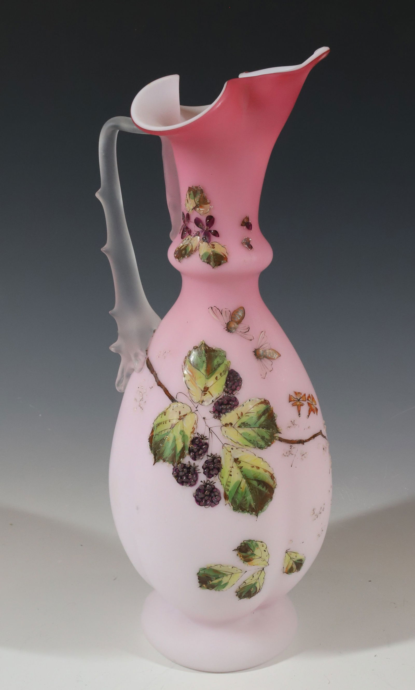 PEACH BLOW ART GLASS (1 of 4)