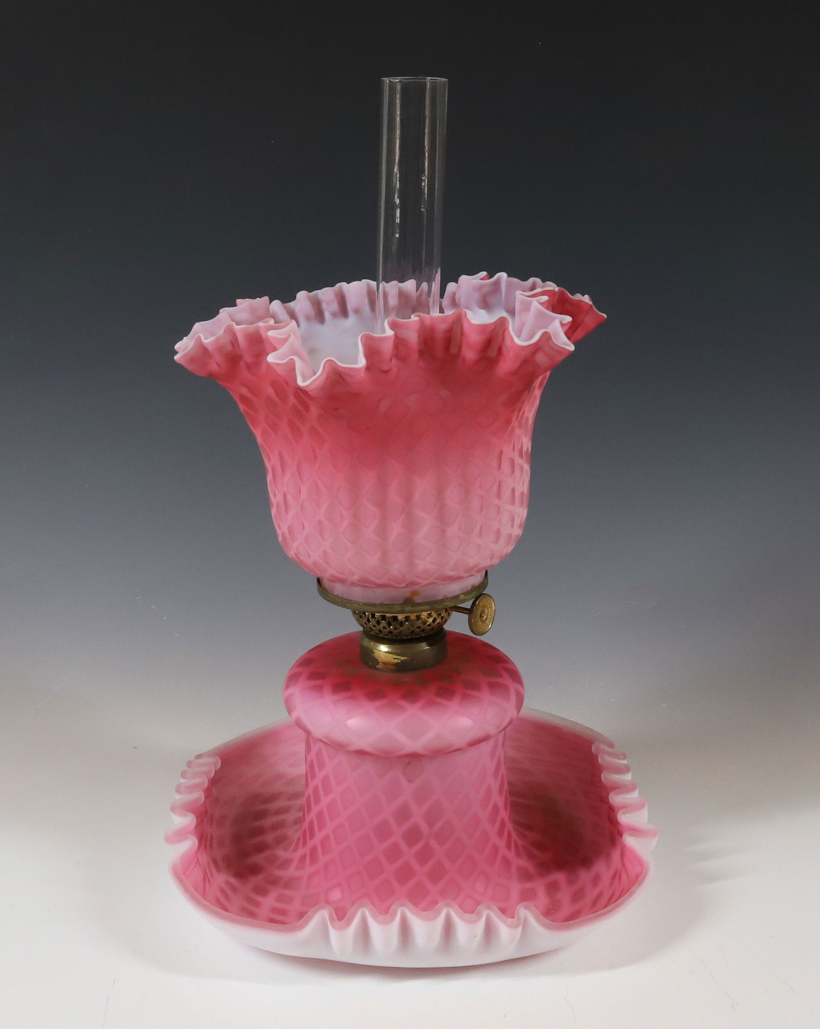 QUILTED SATIN KEROSENE LAMP (1 of 4)