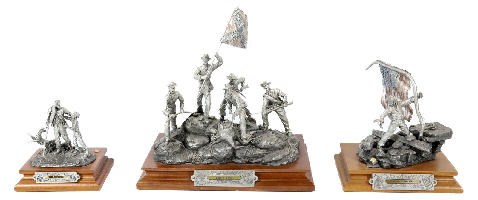 (3) CHILMARK PEWTER CIVIL WAR SERIES (1 of 8)