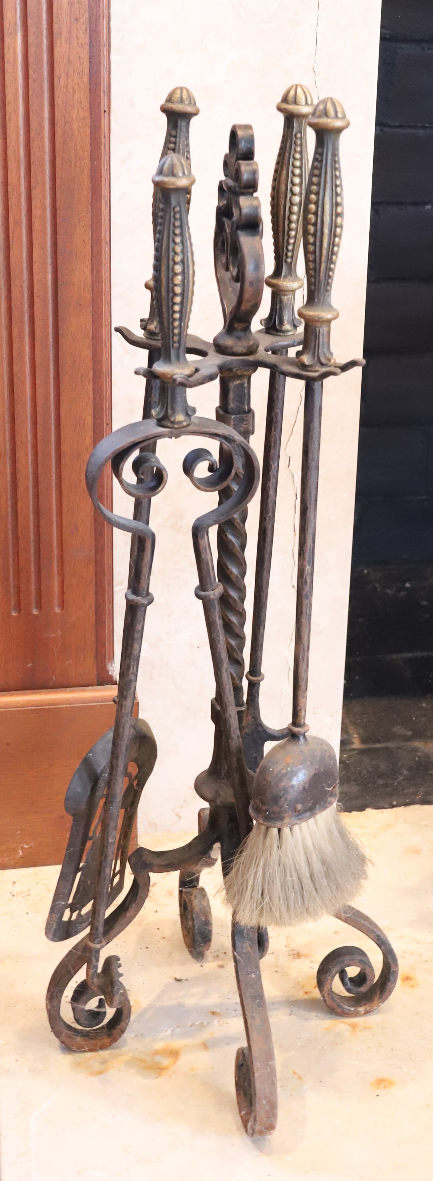 FIRE PLACE TOOLS: IRON FIREPLACE TOOLS PLEASE READ CAREFULLY - Terms for Purchasing and Shipping of Auction Items. Please read carefully before bidding. All payments for purchases will be made through LiveAuctioneers.c