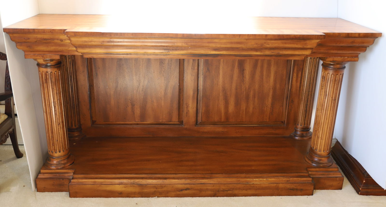 CONTEMPORARY WOOD CONSOLE TABLE (1 of 3)