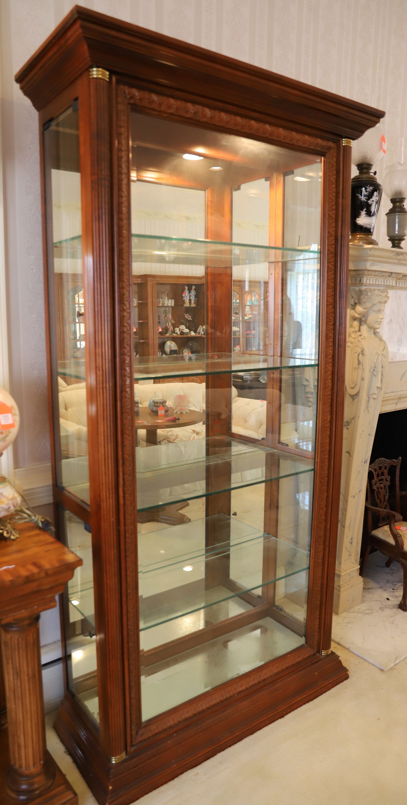 CONTEMPORARY WOOD DISPLAY CABINET (1 of 2)