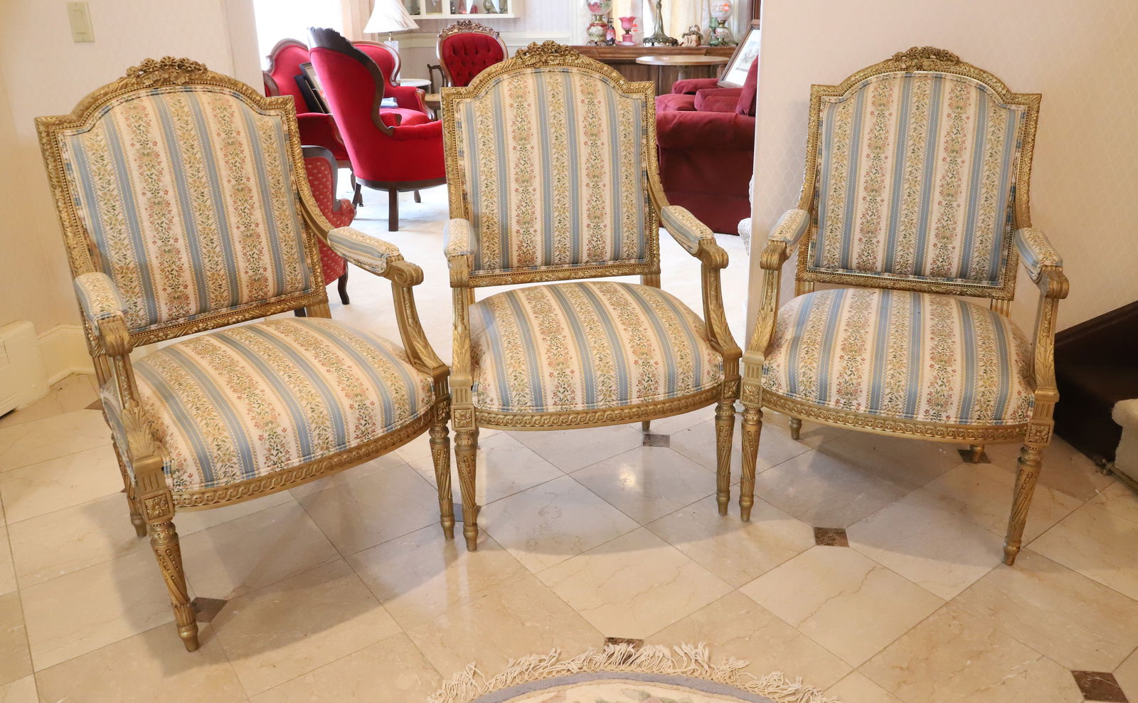 (3) LOUIS XVI ARM CHAIRS (1 of 8)