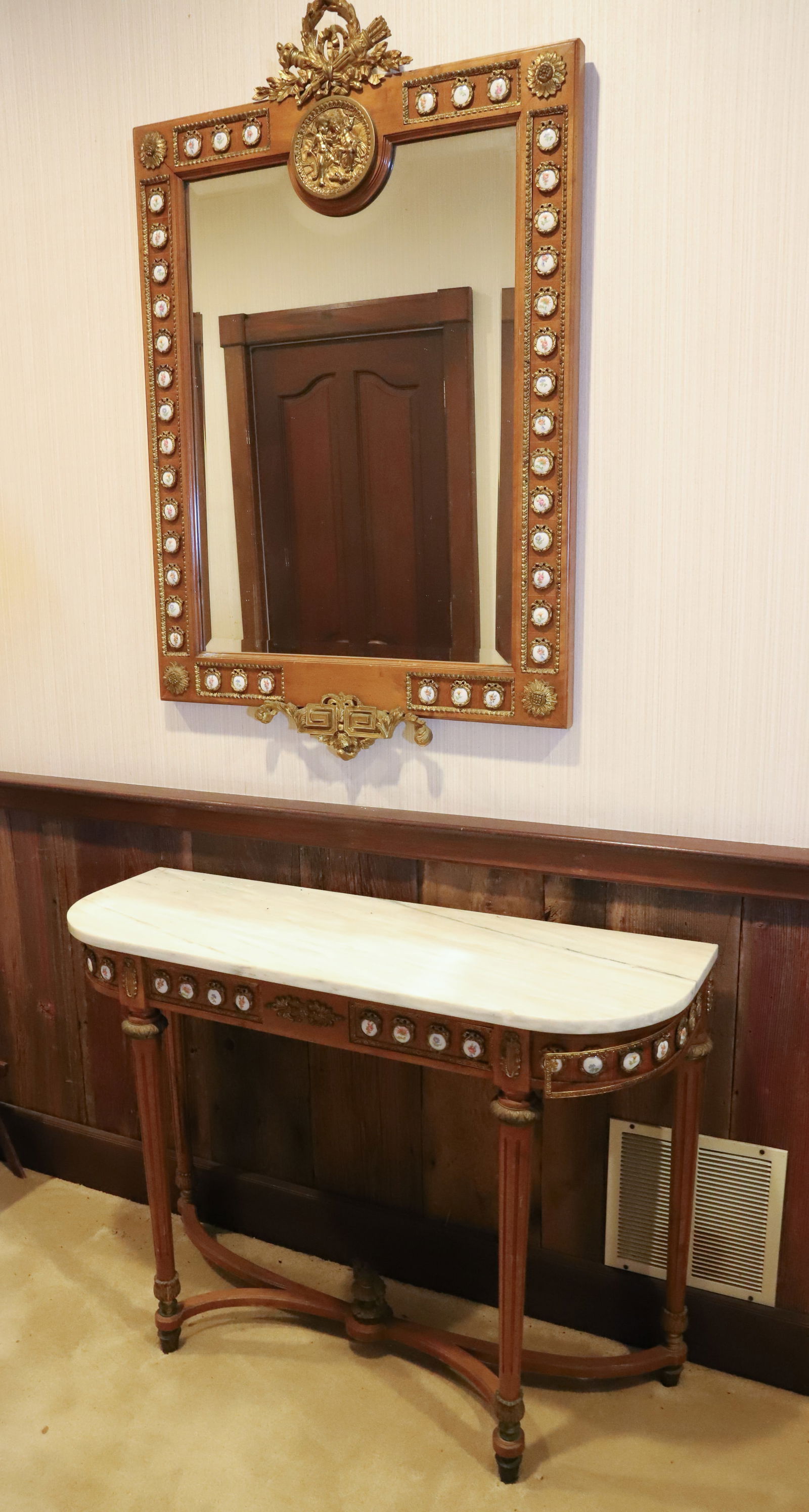 FRENCH STYLE CONSOLE TABLE/MIRROR (1 of 3)