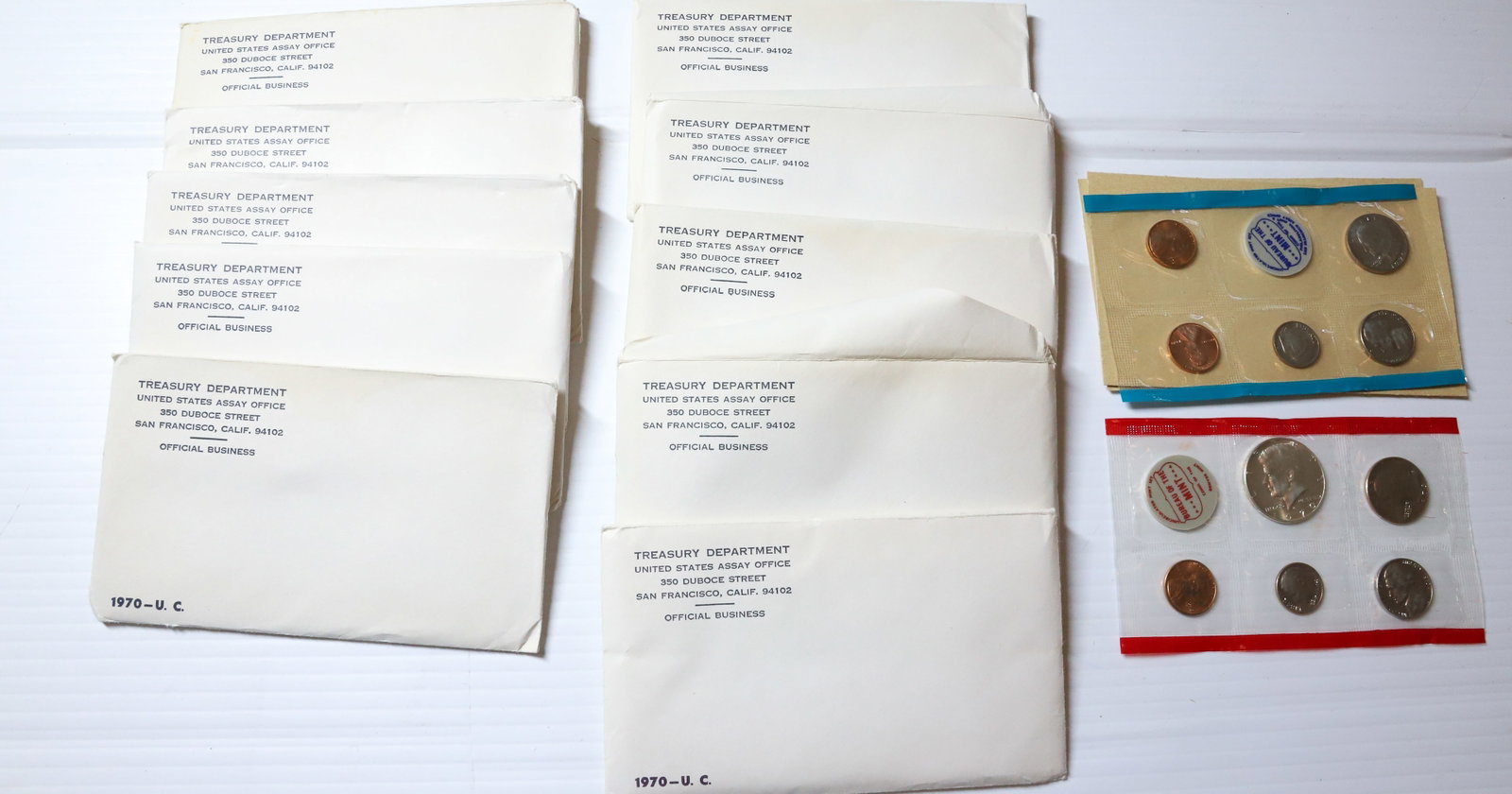 (10) PROOF SETS: 1970 TREASURY DEPARTMENT PROOF SETS PLEASE READ CAREFULLY - Terms for Purchasing and Shipping of Auction Items. Please read carefully before bidding. All payments for purchases will be made through Li