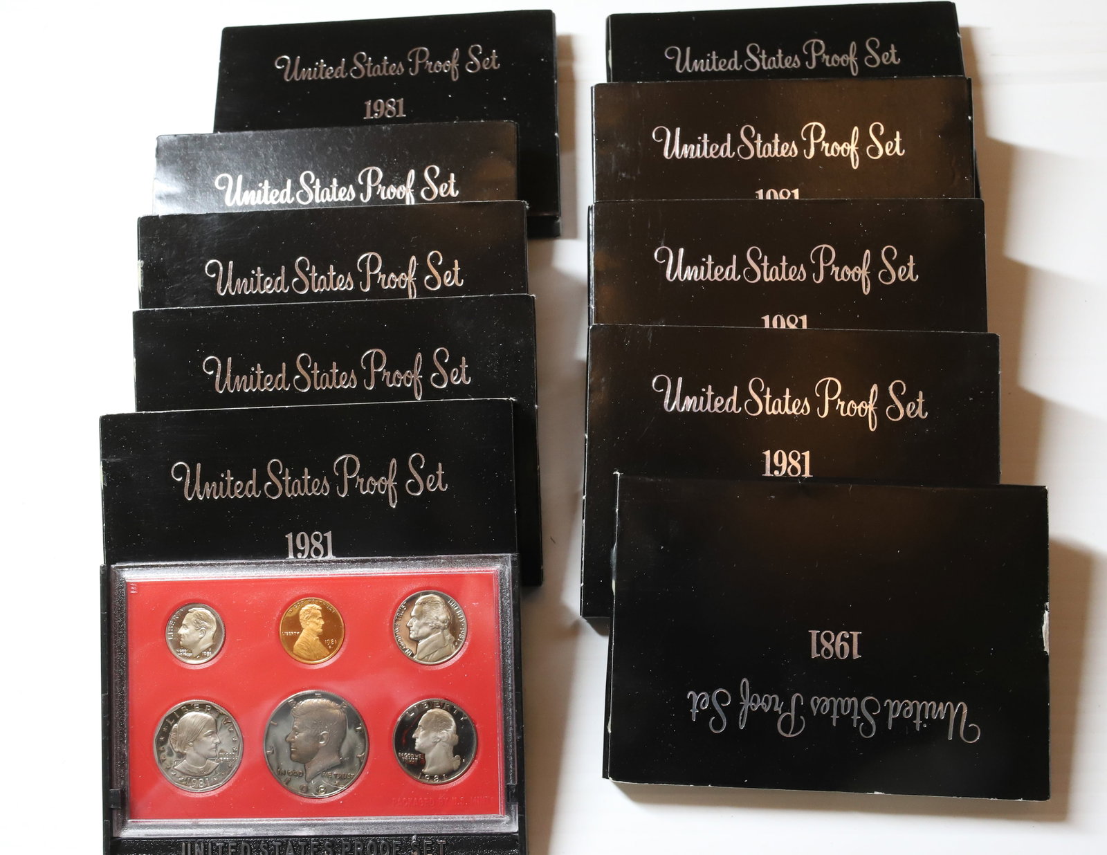 (10) PROOF SETS: 1981- UNITED STATES PROOF SETS PLEASE READ CAREFULLY - Terms for Purchasing and Shipping of Auction Items. Please read carefully before bidding. All payments for purchases will be made through LiveAuc