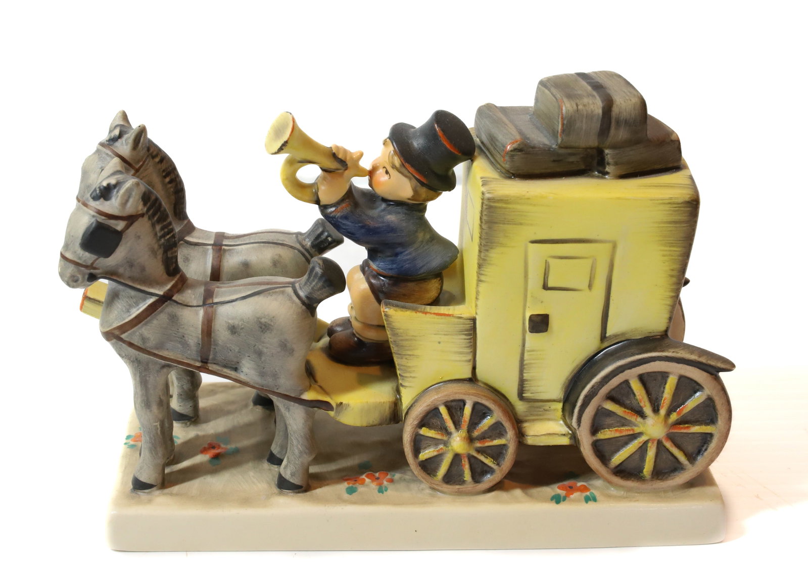 HUMMEL FIGURINE: THE MAIL IS HERE, 4 1/2"H, TMK-5 MARK PLEASE READ CAREFULLY - Terms for Purchasing and Shipping of Auction Items. Please read carefully before bidding. All payments for purchases will be made through 