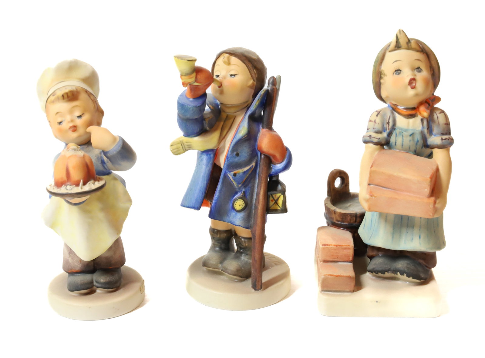 HUMMEL FIGURINE: THE BUILDER 5 1/2"H, HEAR YE HEAR YE AND BAKER. TMK-5 MARKS PLEASE READ CAREFULLY - Terms for Purchasing and Shipping of Auction Items. Please read carefully before bidding. All payments for purchases