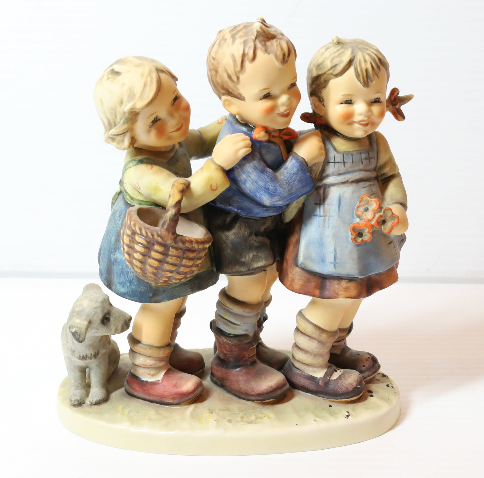 HUMMEL FIGURINE: FOLLOW THE LEADER 7"H, TMK-5 MARK PLEASE READ CAREFULLY - Terms for Purchasing and Shipping of Auction Items. Please read carefully before bidding. All payments for purchases will be made through Live