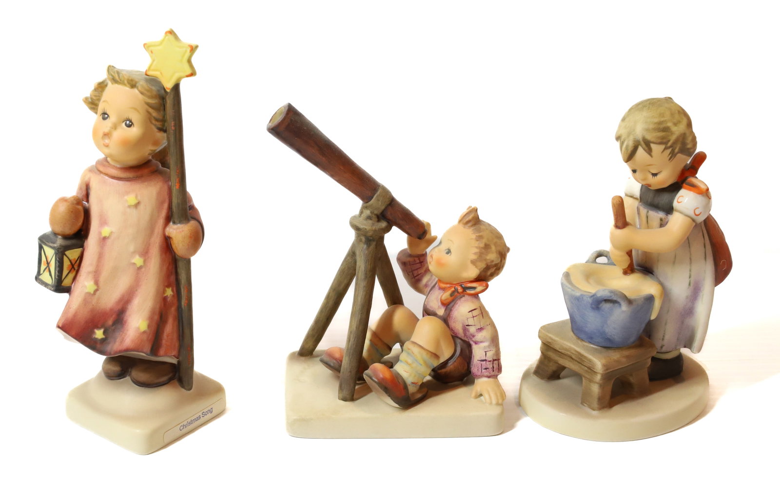 HUMMEL FIGURINE: CHRISTMAS SONG 6 1/2"H, BAKING DAY AND STARGAZER. TMK-5 MARKS PLEASE READ CAREFULLY - Terms for Purchasing and Shipping of Auction Items. Please read carefully before bidding. All payments for purchas