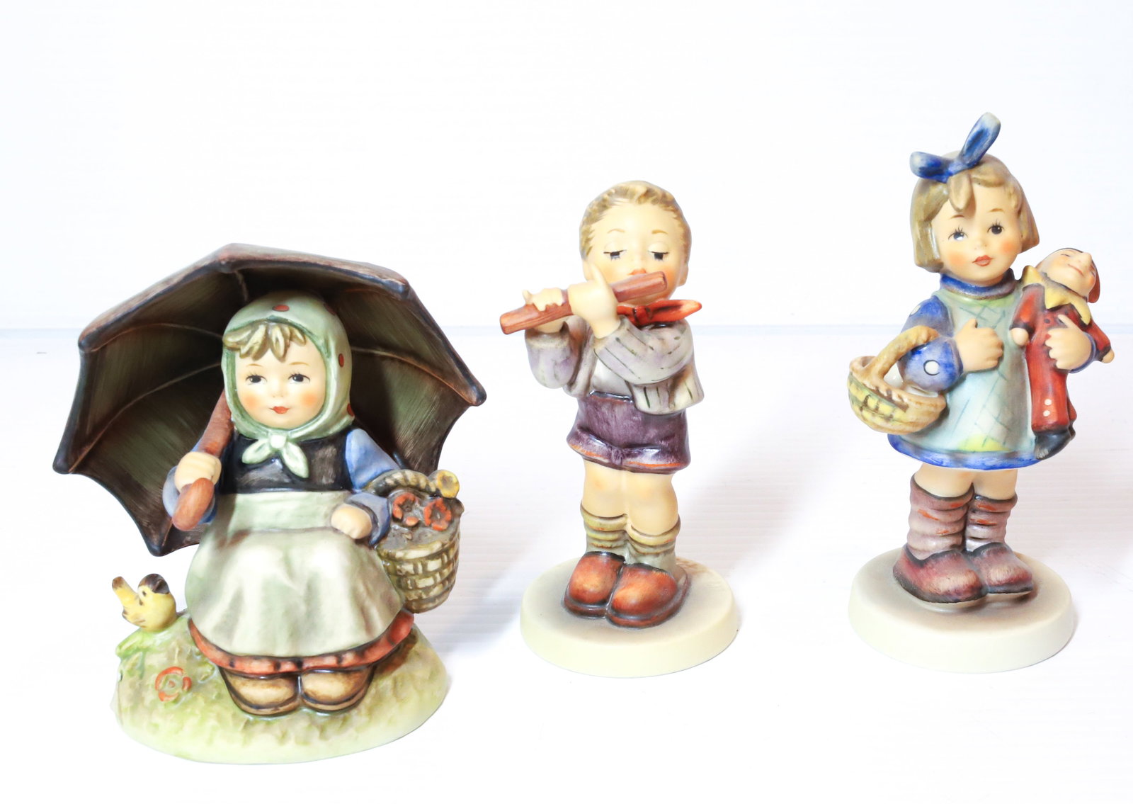HUMMEL FIGURINES: SPECIAL EDITION, SMILING THROUGH, MORNING CONCERT 4 1/2" H AND WHY NOW. TMK-5 MARKS PLEASE READ CAREFULLY - Terms for Purchasing and Shipping of Auction Items. Please read carefully before bidding. Al