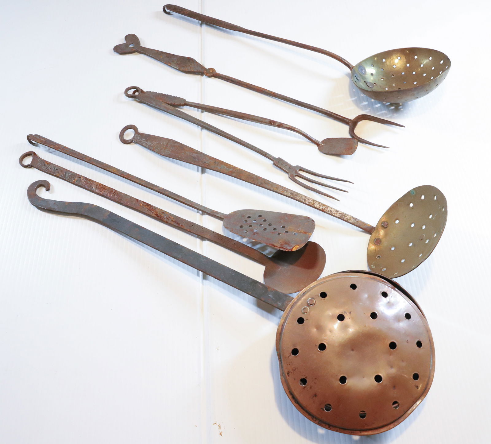 WROUGHT IRON BUTCHERING ITEMS: FORKS AND MORE PLEASE READ CAREFULLY - Terms for Purchasing and Shipping of Auction Items. Please read carefully before bidding. All payments for purchases will be made through LiveAuctioneers.com pay