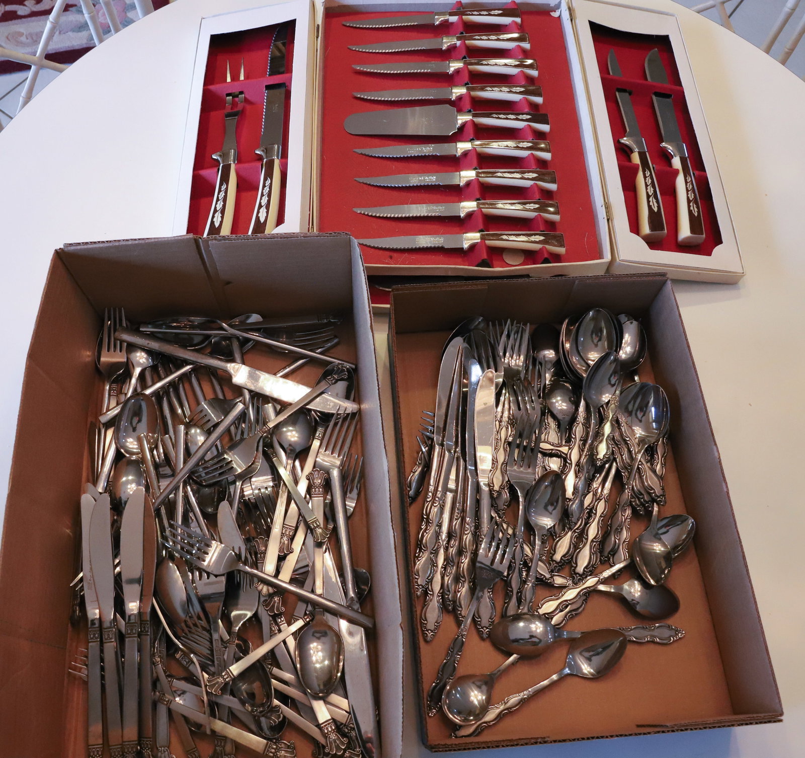 MID CENTURY FLATWARE: REGENT SHEFFIELD, ONEIDA AND MORE PLEASE READ CAREFULLY - Terms for Purchasing and Shipping of Auction Items. Please read carefully before bidding. All payments for purchases will be made through Live