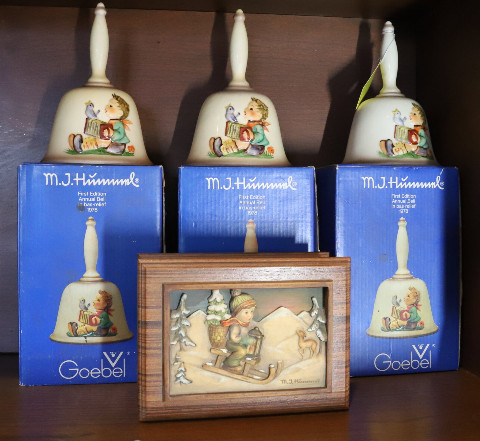 HUMMEL LOT: (3) 1978 BELLS AND MUSIC BOX PLEASE READ CAREFULLY - Terms for Purchasing and Shipping of Auction Items. Please read carefully before bidding. All payments for purchases will be made through LiveAucti
