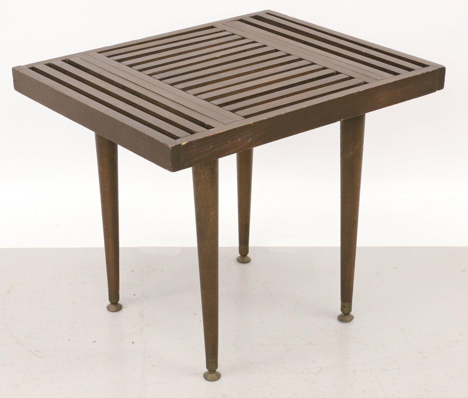 MCM WOODEN SLAT TABLE (1 of 4)