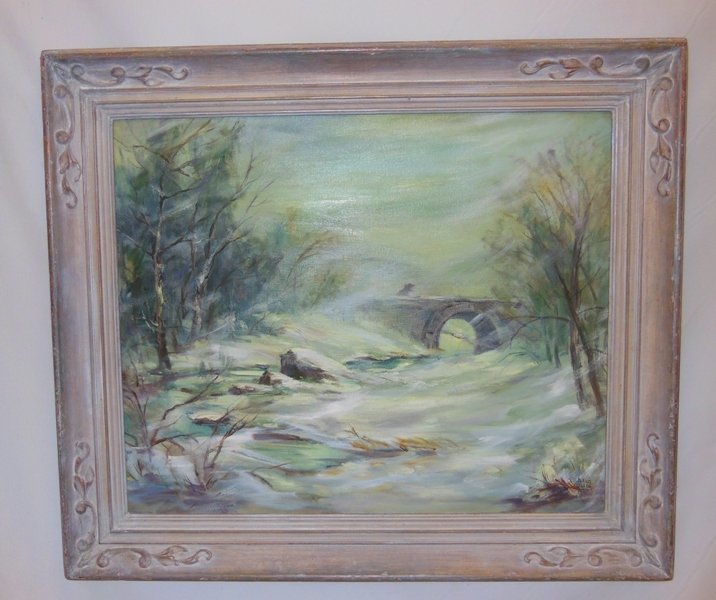 Jerry Quier Painting "Winter Storm" Painting: 20" x 24" Painting