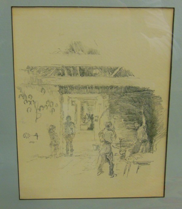 9" x 7" 1890 Lithograph James Abbott McNeill Whist: 9" x 7" 1890 Lithograph James Abbott McNeill Whistler