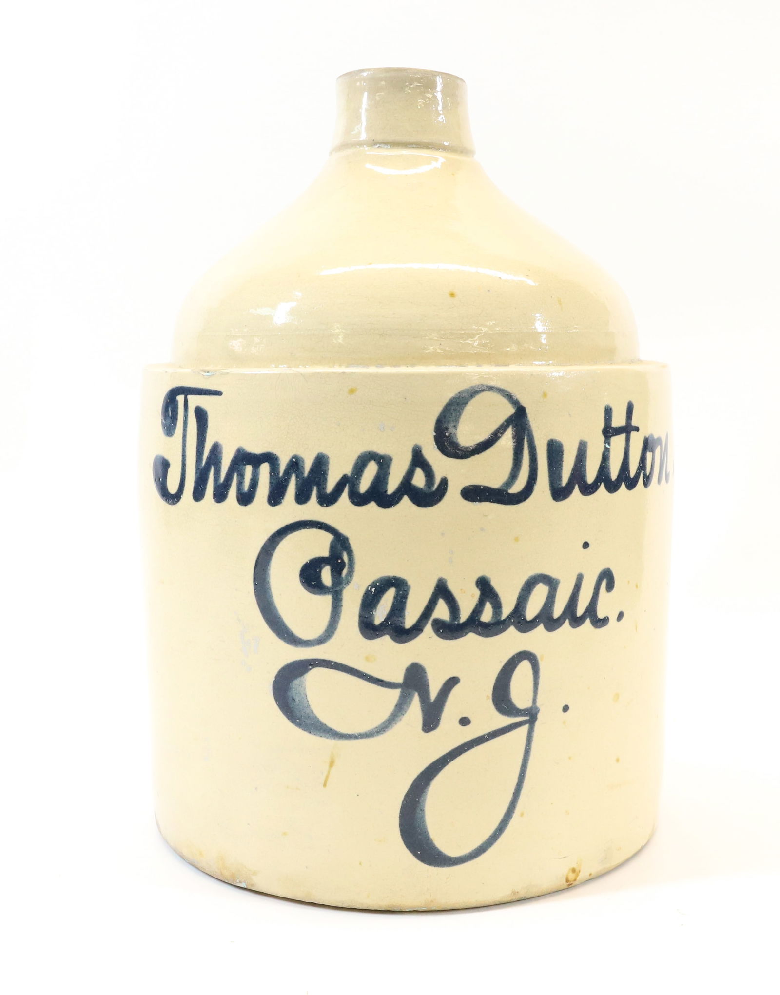 TWO GALLON PASSAIC, NJ ADVERTISING JUG (1 of 6)