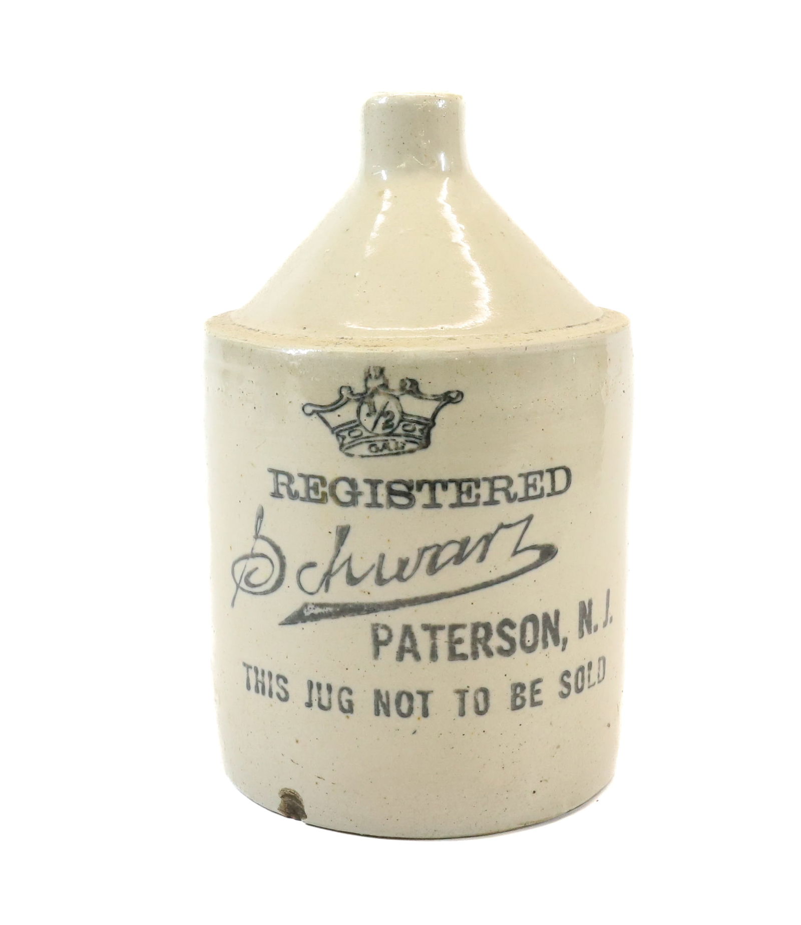 ONE GALLON PATERSON, NJ ADVERTISING JUG (1 of 6)