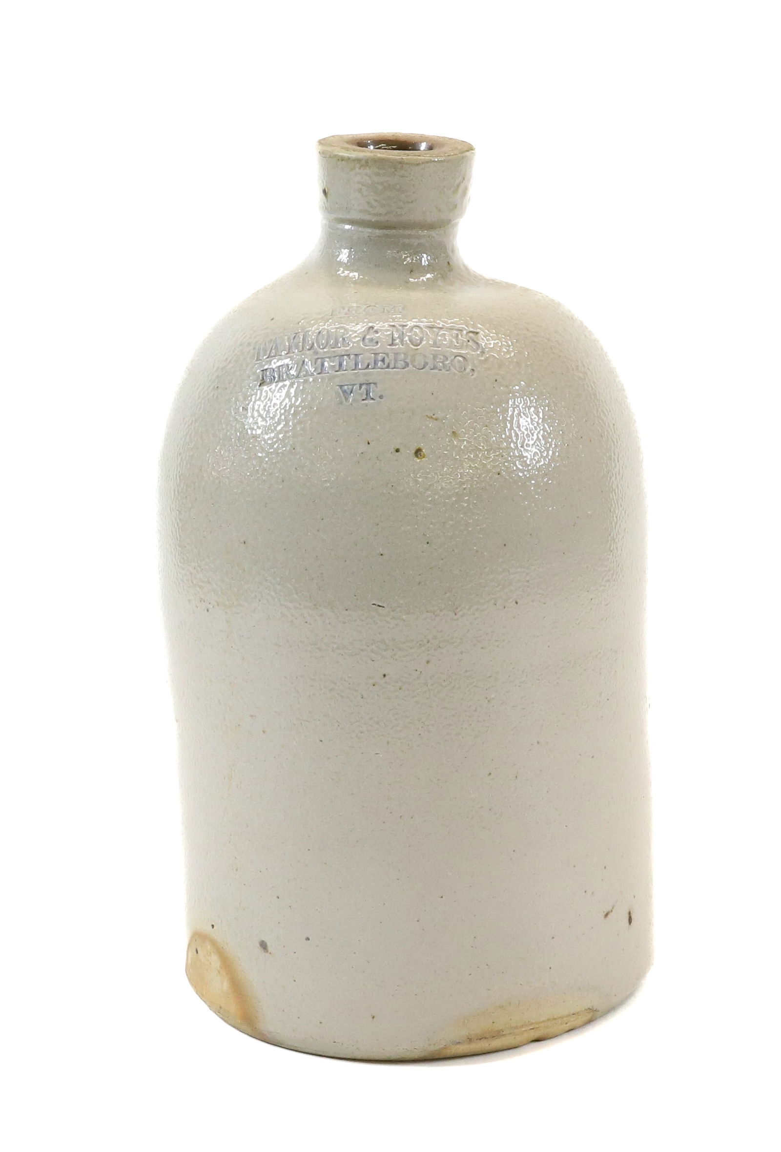 BRATTLEBOR, VERMONT STONEWARE JUG (1 of 6)