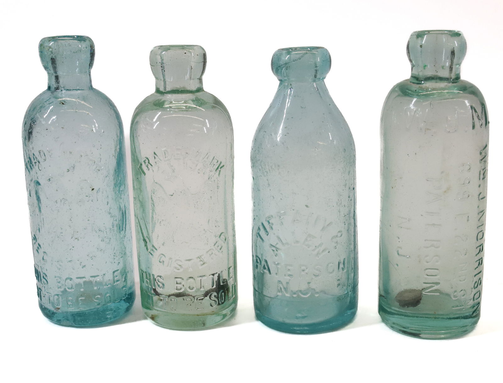 (4) PATERSON, NJ BOTTLES (1 of 4)