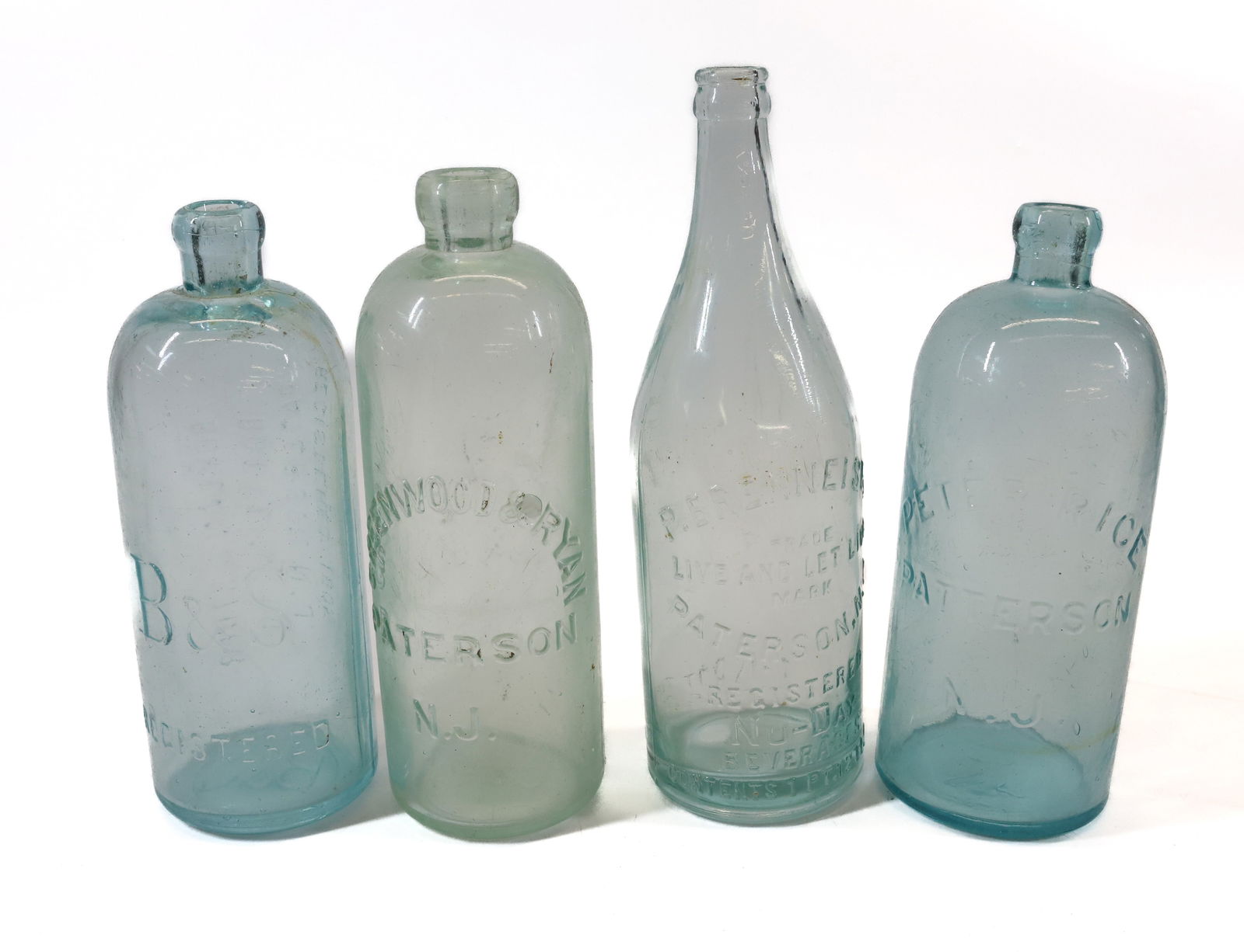 (4) PATERSON, NJ BOTTLES (1 of 5)