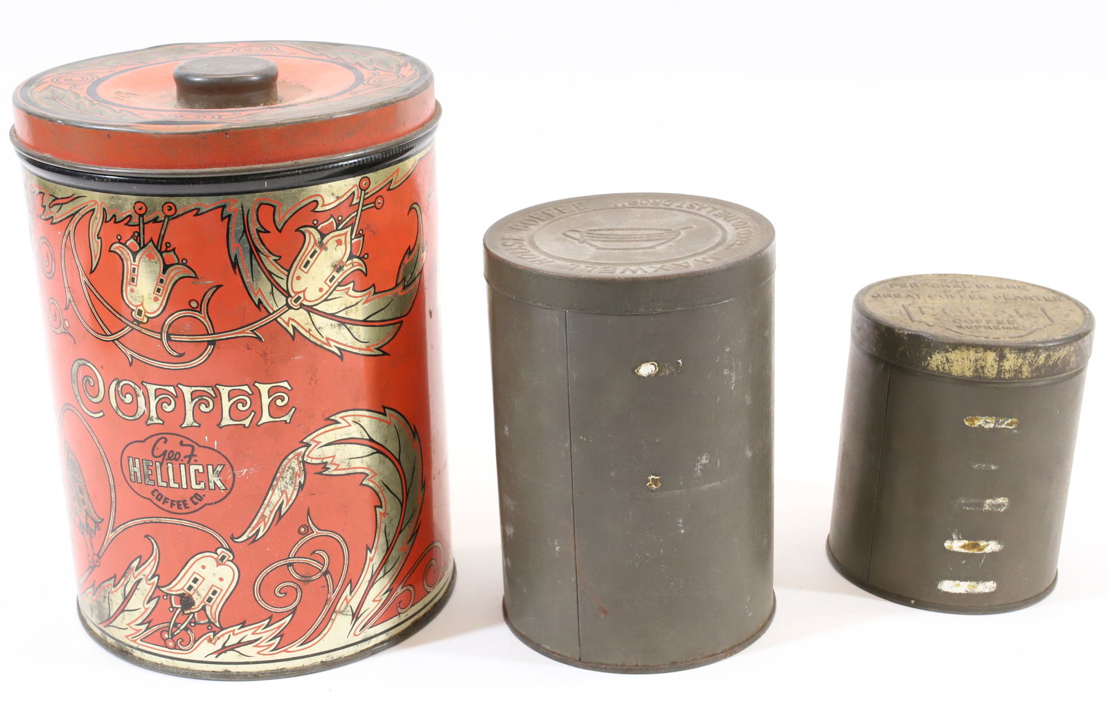 LOT OF COFFEE TINS (1 of 3)