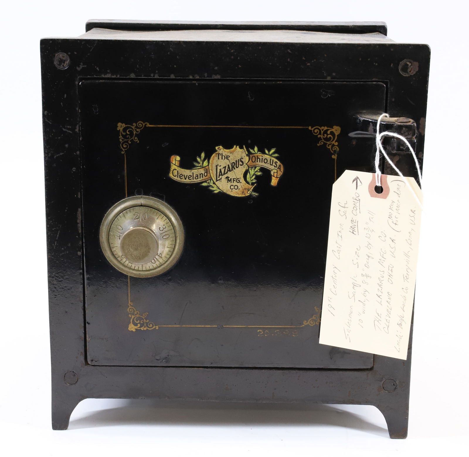 19TH CENTURY CAST IRON SAFE, SALESMAN SAMPLE (1 of 7)