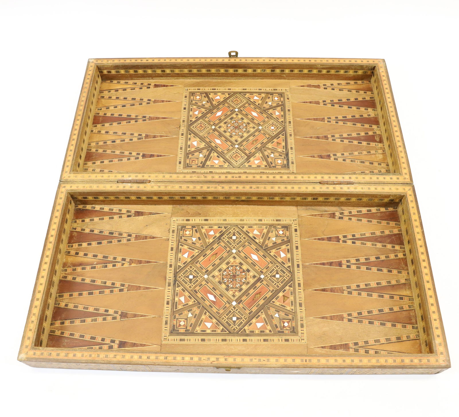 INLAID FOLDING BACKGAMMON BOARD (1 of 6)