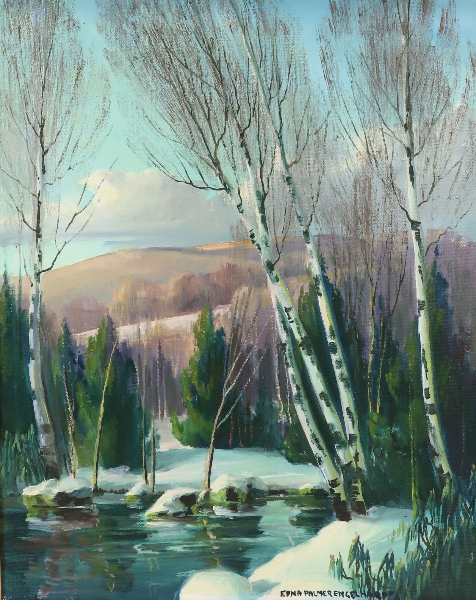 EDNA PALMER ENGELHARDT OIL ON CANVAS (1 of 4)