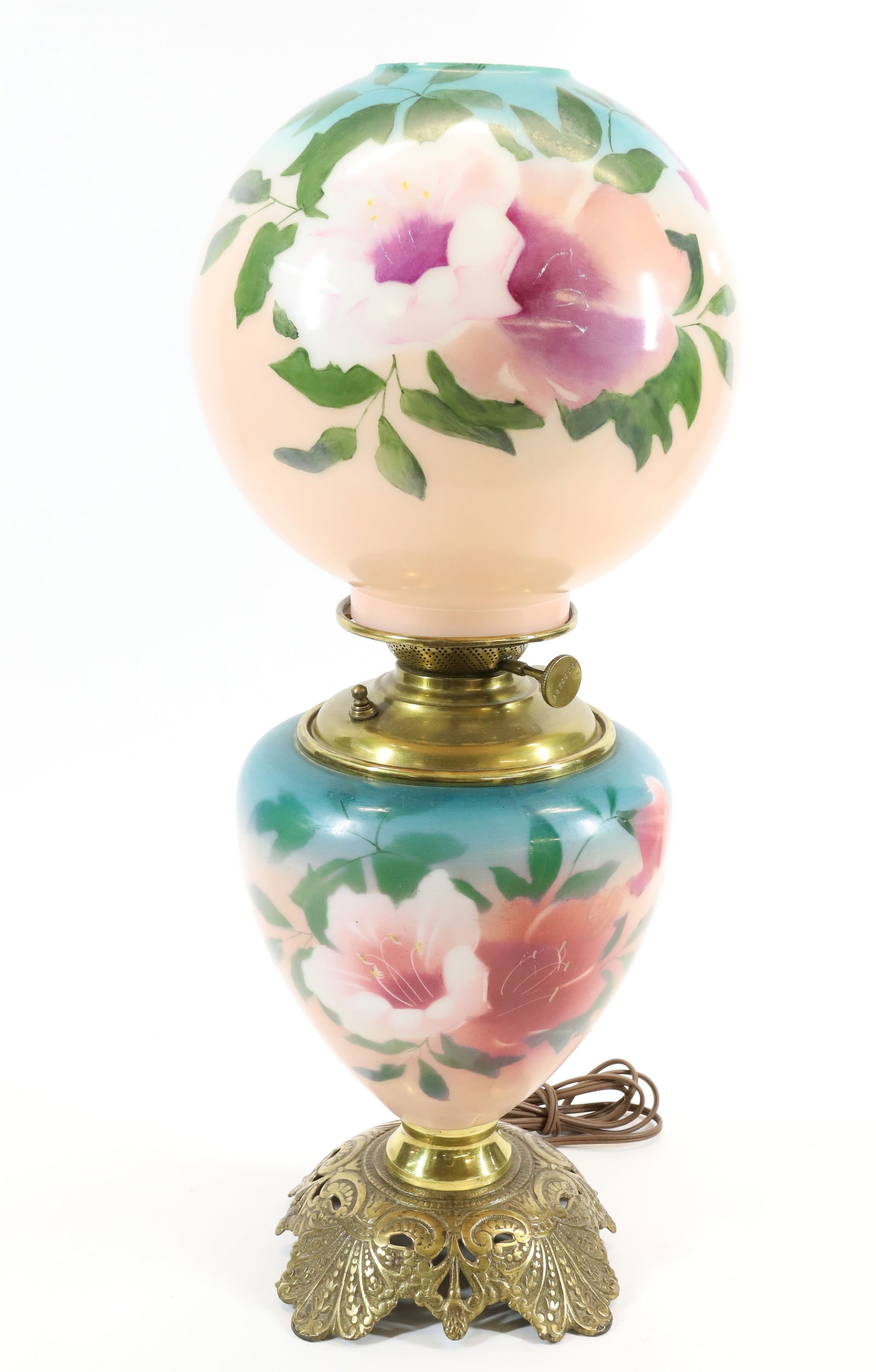 HAND PAINTED GONE-WITH-THE-WIND LAMP (1 of 3)